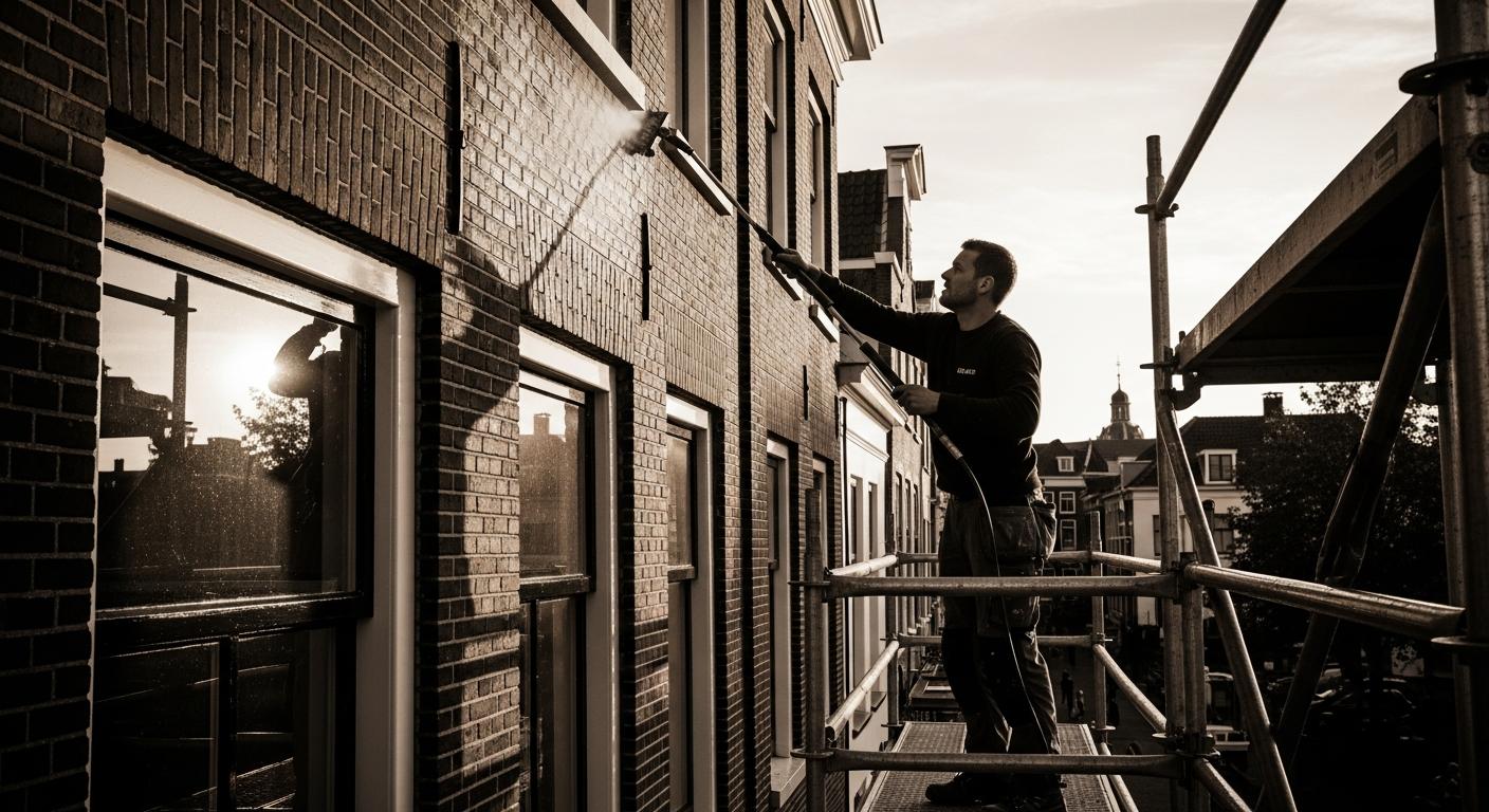Gevel Reinigen In Haarlem Voor Behoud Van Uitstraling Met Professionele Reinigingsdiensten Voor Alle Soorten Gevels En Materialen Door Ervaren Specialist